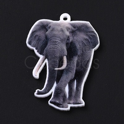 Printed Opaque Acrylic Pendants SACR-G029-01F-1