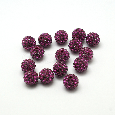 Pave Disco Ball Beads RB-H258-8MM-502-1