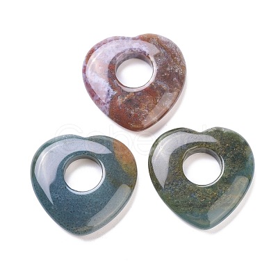 Natural Indian Agate Pendants G-F708-04C-1