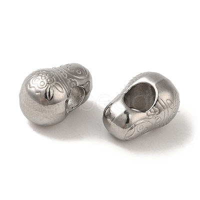 Non-Tarnish 304 Stainless Steel European Beads STAS-K285-23P-1