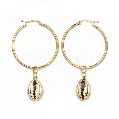 304 Stainless Steel Hoop Earrings X-EJEW-JE03173-1