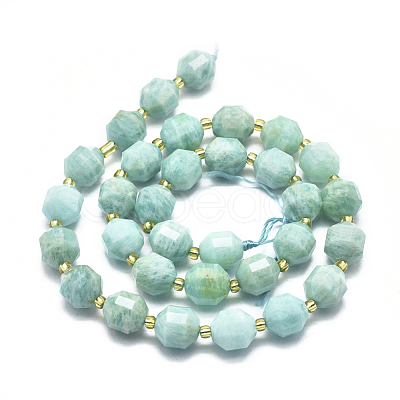 Natural Amazonite Beads Strands G-K303-A07-10mm-1