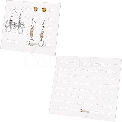 FINGERINSPIRE 2 Sets 2 Styles Detachable Transparent Acrylic Earring Display Stands EDIS-FG0001-53-1