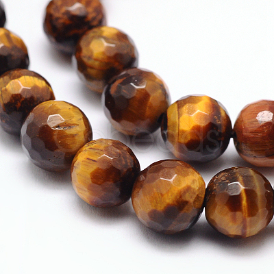 Natural Tiger Eye Beads Strands G-F260-02-8mm-1