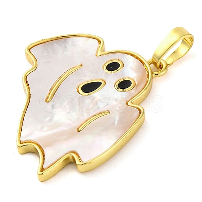 Halloween Theme Brass Enamel Pendants KK-S401-04G-A-1