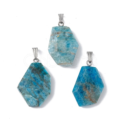 Natural Apatite Pendants G-F739-02P-01-1