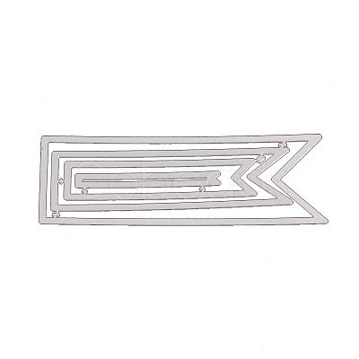 Arrow Frame Carbon Steel Cutting Dies Stencils DIY-F028-61-1