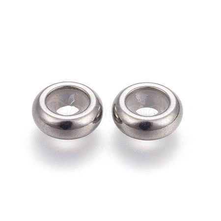 201 Stainless Steel Stopper Beads STAS-I100-18P-1
