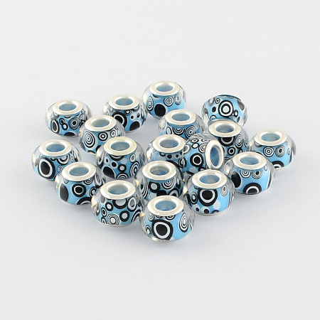 Large Hole Resin European Beads OPDL-R116-02-1