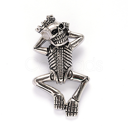 Human Skeleton 304 Stainless Steel Big Pendants STAS-L170-028-1