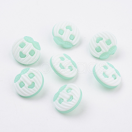 Acrylic Apple Shank Buttons BUTT-E042-12-1