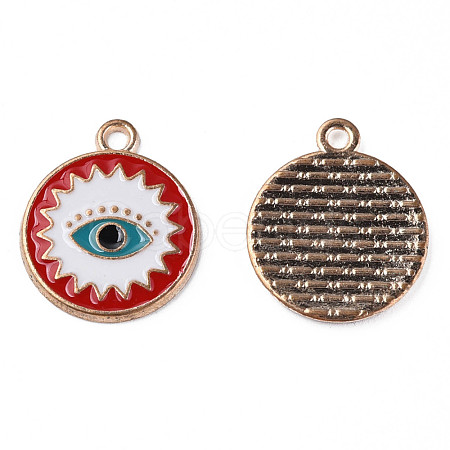 Alloy Enamel Pendants ENAM-N059-34-1