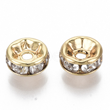 Brass Micro Pave Cubic Zirconia Spacer Beads X-KK-S348-479-NF-1
