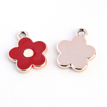 CCB Plastic Enamel Pendants KY-WH0084-08C-1