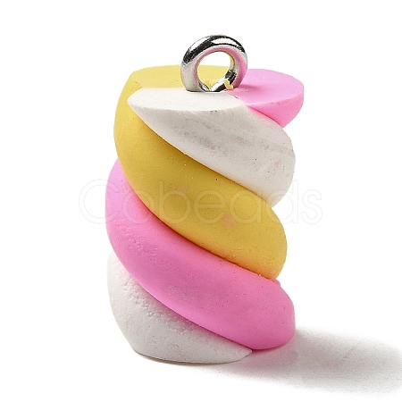 Opaque Resin Imitation Food Pendants FIND-Z006-04A-1