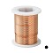 Bare Round Copper Wire, Raw Copper Wire, Copper Jewelry Craft Wire, 26 Gauge, 0.4mm, about 98.42 Feet(30m)/roll