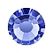 Preciosa&reg Crystal Hotfix Flatback Stones, Czech Crystal, Round(438 11 612 Chaton Rose VIVA 12 &reg), Blue Violet, SS16(3.8~4mm)