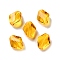 K9 Glass, Imitation Austrian Crystal Beads, Faceted, Rhombus, Goldenrod, 10x8x4mm, Hole: 1.4mm