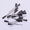 Stainless Steel Dispensing Needles, Plastic Interface, Black, 55.5x7.5mm, Hole: 4.5mm, Pin: 1.61mm, inner diameter: 1.25mm