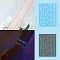 Luminous Removable Temporary Water Proof Tattoos Paper Stickers, Glow in the Dark Stickers, Star, 15.8x12cm