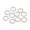 Non-Tarnish 304 Stainless Steel Qulck Link Rings, Twisted Ring, Stainless Steel Color, 8x1mm, Inner Diameter: 6mm