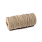 Cotton String Threads for Crafts Knitting Making, Tan, 3mm, about 218.72 Yards(200m)/Roll