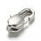 Non-Tarnish 304 Stainless Steel Lobster Claw Clasps, Stainless Steel Color, 11x5.5x3.5mm, Hole: 1mm