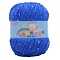 Polyester Yarn, Tweed Yarn, for Sweater Hat, for Knitting Crochet Supplies, Blue, 2mm, about 87.49 Yards(80m)/Skein