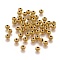 Tibetan Style Alloy Beads, Lead Free & Nickel Free & Cadmium Free, Round, Antique Golden Color, about 6mm in diameter, hole: 1mm