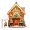 Wooden Puzzles, Children Intelligence Toys, Christmas Theme, House, 380x280mm