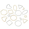 Pandahall Jewelry 40Pcs 16 Style Alloy Linking Rings FIND-PJ0001-27-3