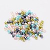 Pastel Mix Pearlized Glass Pearl Beads HY-X006-4mm-12-2