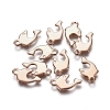201 Stainless Steel Charms STAS-E484-06RG-2