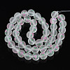 Handmade Frosted Lampwork Beads Strands LAMP-N021-39C-2