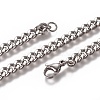 Men's Cuban Link Chain Necklaces NJEW-L172-01C-1