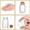 Clear Glass Jar Wishing Bottles Vials with Cork X-AJEW-H004-7-4