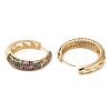 Brass Micro Pave Cubic Zirconia Thick Hoop Earrings EJEW-H103-20G-2