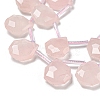 Natural Rose Quartz Beads Strands G-P544-C06-01-3