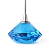Diamond Shape Glass Name Card Holder DJEW-F009-A09-2