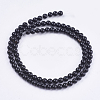 Natural Black Onyx Beads Strands G-H1567-4MM-2