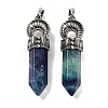 Natural Colorful Fluorite Pointed Big Pendants G-Q163-02AS-04-1