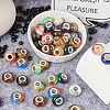 66Pcs 11 Colors Rondelle Resin European Beads RPDL-TA0001-01-13