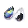 Faceted Glass Pendants GLAA-F069-S-B01-2