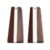 Resin & Walnut Wood Pendants X-RESI-S389-073A-A02-2