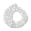 White Cat Eye Beads Strands G-Q169-E10-01-3