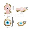 22Pcs 11 Styles Alloy Enamel Pendants sgENAM-SZ0001-39LG-2