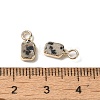 Natural Dalmatian Jasper Rectangle Charms G-Q169-07G-06-3