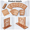 Rectangle Wooden Vertical Sign Holders ODIS-WH0057-01-4