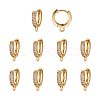 Eco-Friendly Brass Earring Hoops Findings KK-TA0007-40-23