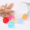 Mixed Transparent Frosted Acrylic Flower Beads X-FACR-R016-M-3